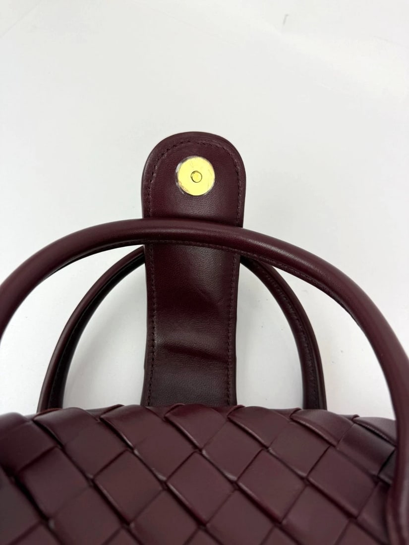 Bottega Veneta Nappa Intrecciato Teen The Lauren 1980 Bauletto Barolo Bag - 9