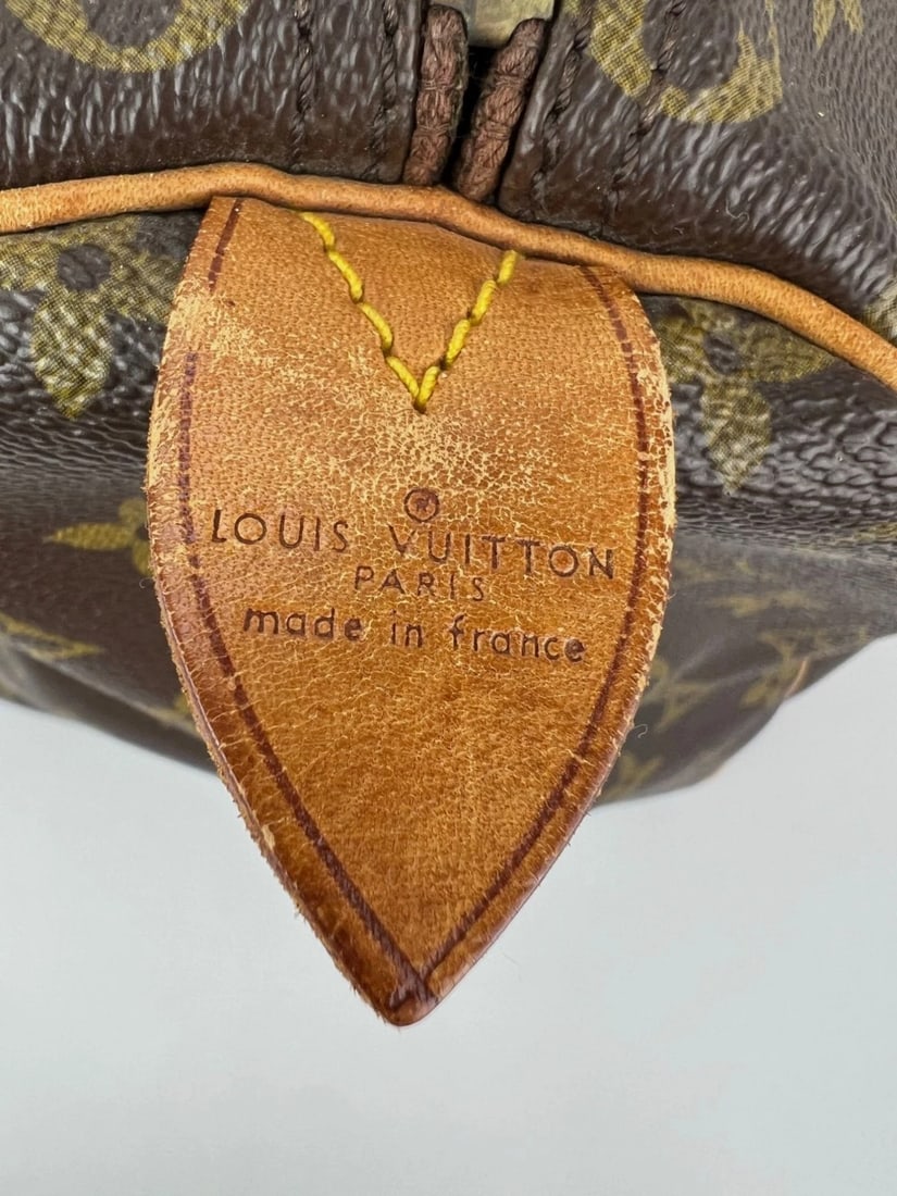 Louis Vuitton Keepall 50 Monogram Canvas Duffle Bag Vintage Luggage - 3
