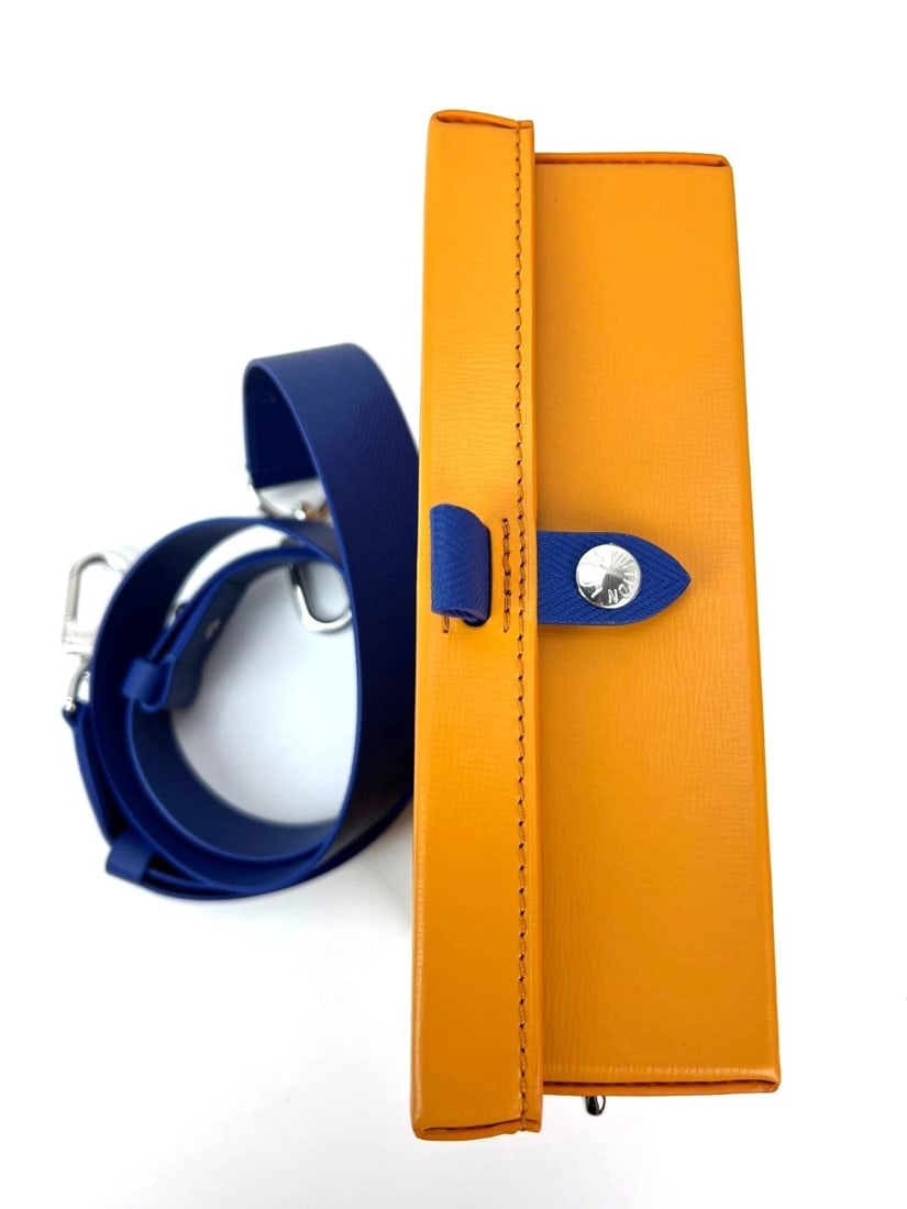 Louis Vuitton Shopper Clutch Leather Orange Clutch Crossbody Bag - 8