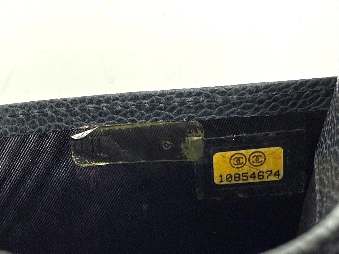 Chanel Vintage Wild Stitch Black Caviar Wallet - 8