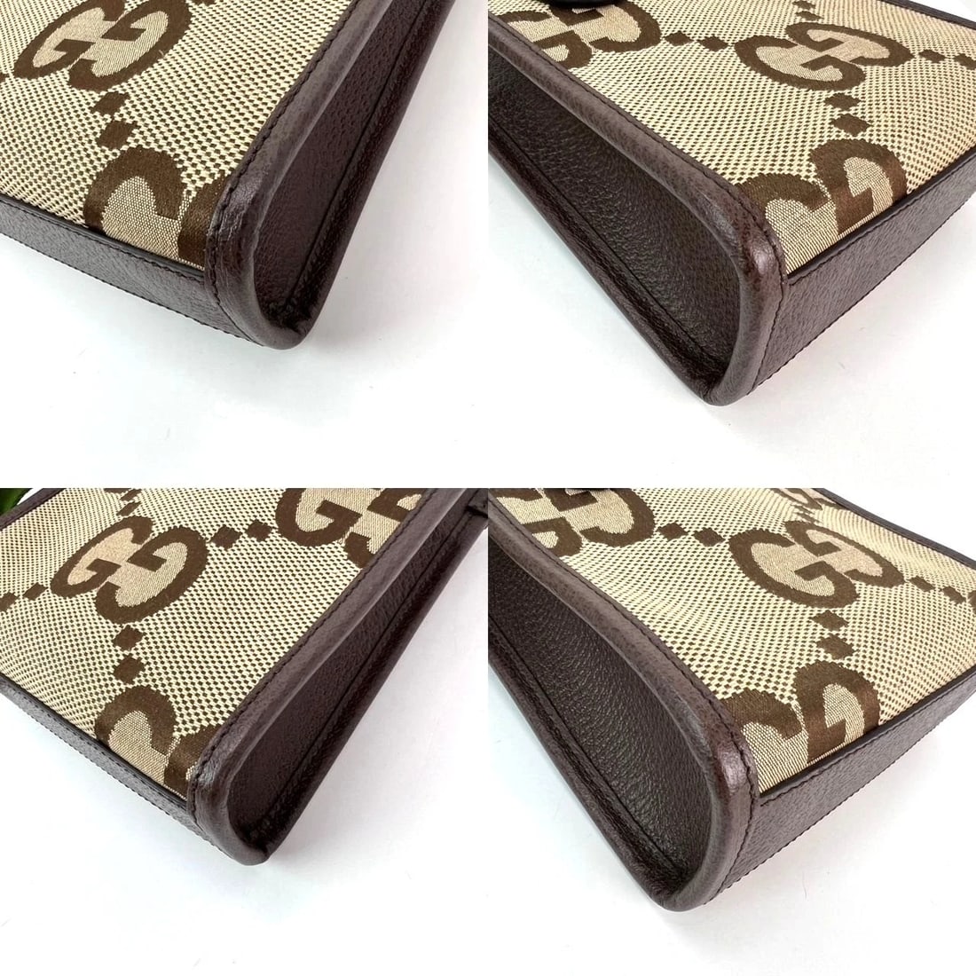 Gucci Jumbo GG textured dollar calfskin Mini Web Vertical Tote - 13