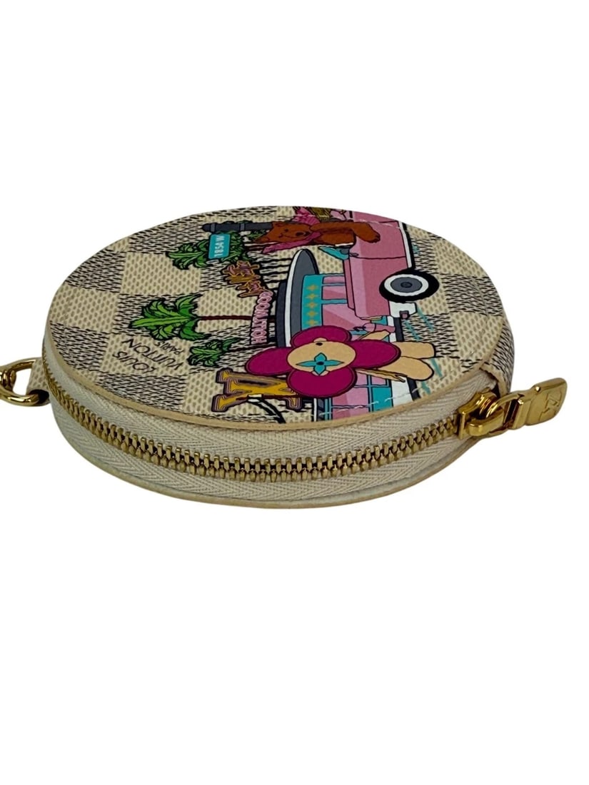 Louis Vuitton 2021 Christmas Animation Damier Azur Coin Case Bag Charm IV - 8