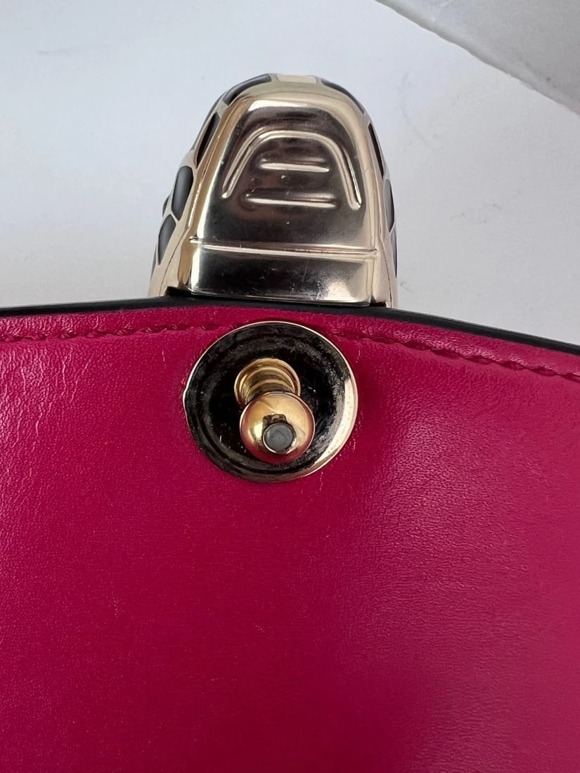 Bvlgari Serpenti Forever Dark Pink Shoulder Bag - 14