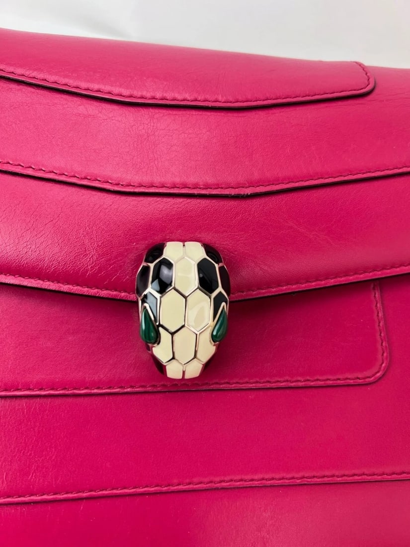 Bvlgari Serpenti Forever Dark Pink Shoulder Bag - 9