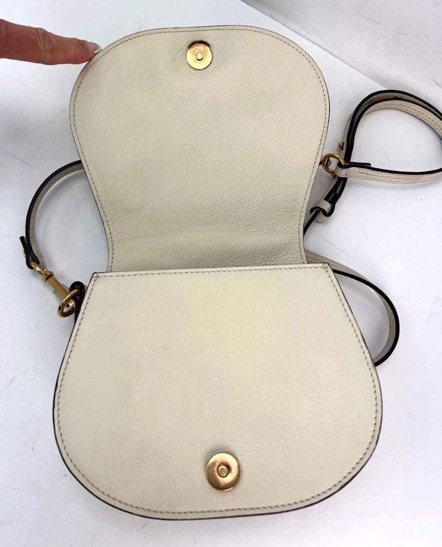 Chloe Nile Small Beige Leather Wrist Crossbody Bag - 10