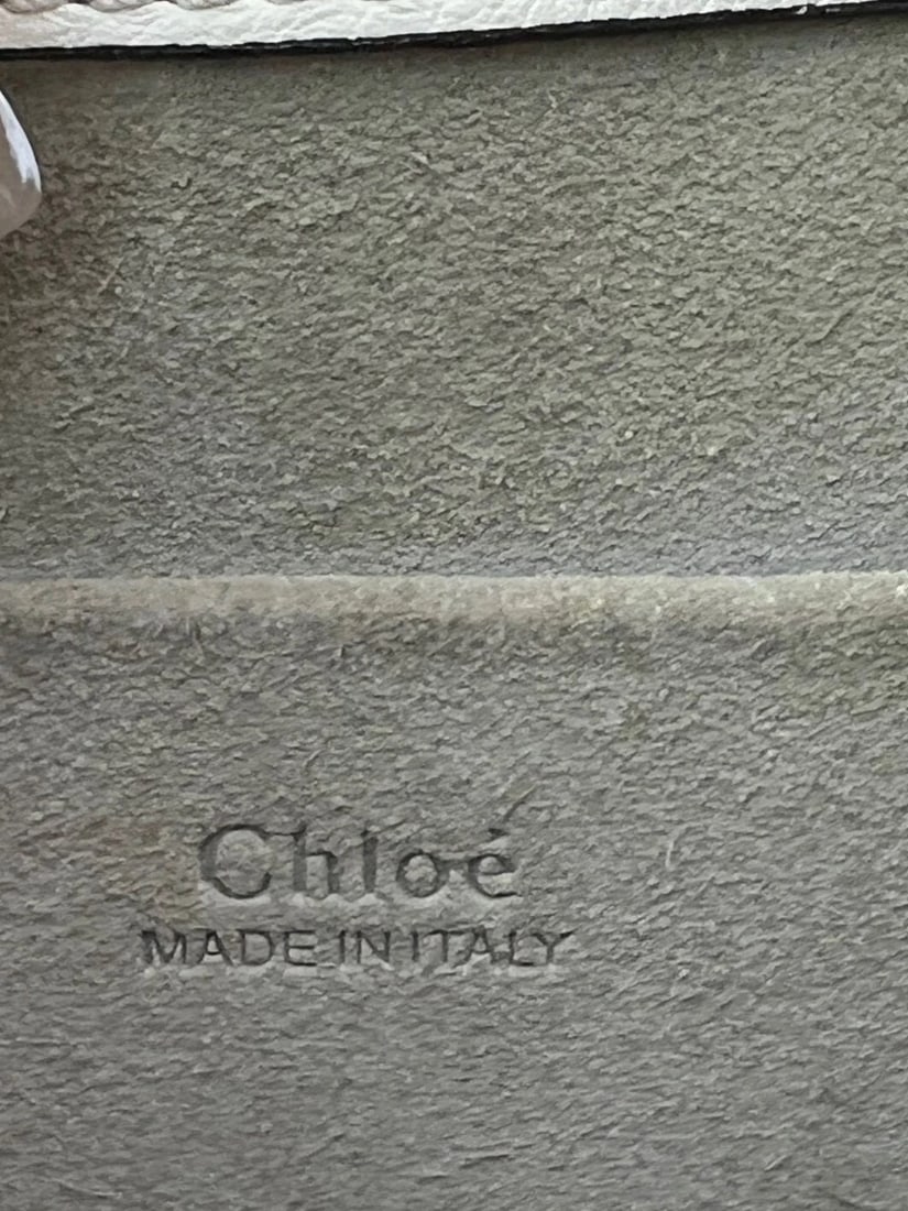 Chloe Nile Small Beige Leather Wrist Crossbody Bag - 3