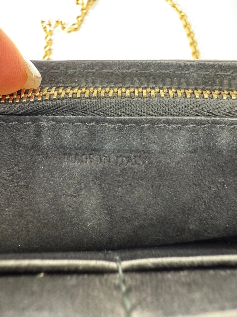 Christian Dior Calfskin Black D-Fence Croisiere Wallet on a Chain - 9