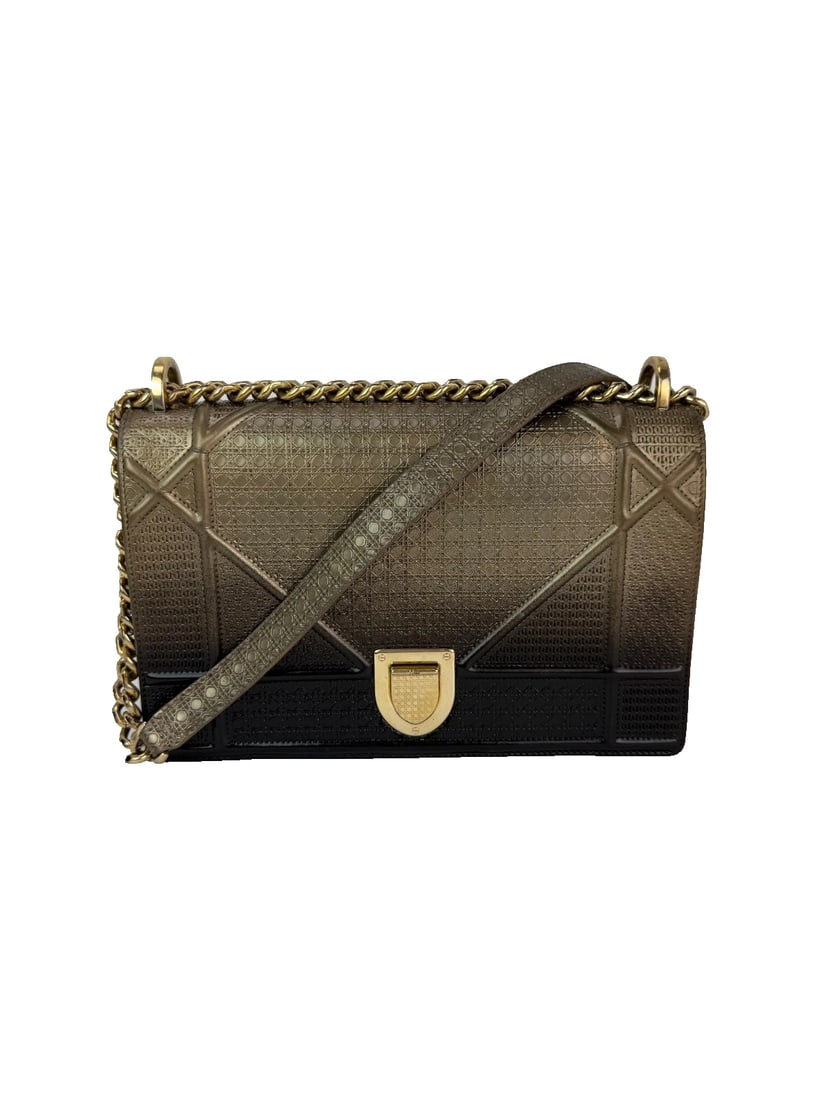 Christian Dior Diorama Cannage Embossed Calfskin Ombre Crossbody Bag: Title: Christian Dior Diorama Cannage Embossed Calfskin Ombre Crossbody Bag Description: This item is up for Buy It Now or Auction on PLEASE LOOK AT BAG OR ITEM FROM ALL ANGLES ON THE LIVE to determin