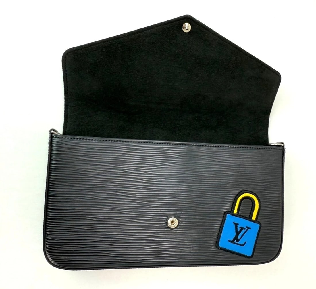Louis Vuitton Felicie Limited Edition Patchwork Black Epi Leather Bag - 8