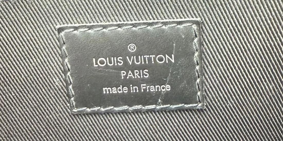 Louis Vuitton Black Monogram Eclipse Discovery GM Pochette Clutch Bag - 5