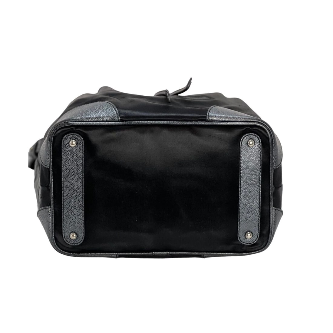 CHANEL Satin CC Large Black Bucket Shouler Bag - 5