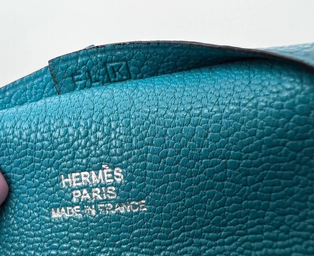 Hermes Purse Chevre Mysore Bastia Verso Coin Purse Mini Wallet - 6