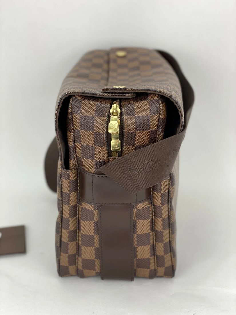 Louis Vuitton Bag Damier Ebene Canvas Naviglio Shoulder Messenger Bag - 4