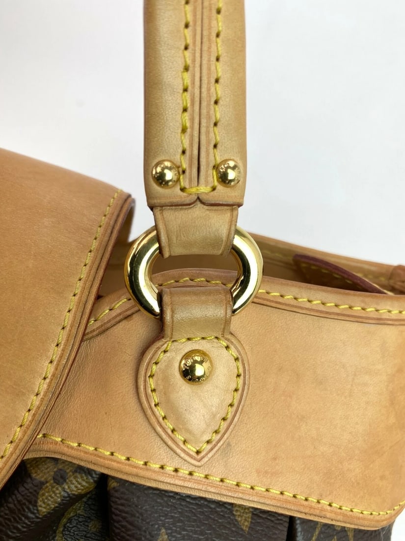 Louis Vuitton BOETIE PM Monogram Brown Canvas Hobo Tote Bag - 7