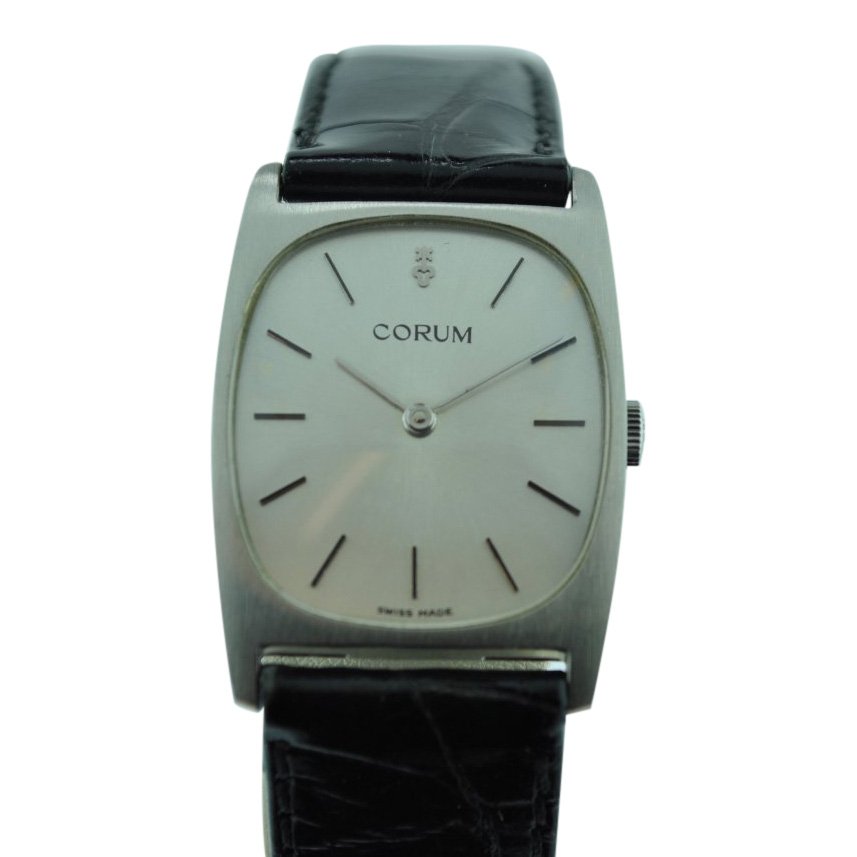 Corum Stainless Steel Manual Wind Watch, 1970's: Corum Stainless Steel Watch From the 1970's Manual Wind Fully serviced Corum is a Swiss watchmaker based in La Chaux-de-Fonds. Founded in 1955, it makes high-quality and high-price watches, many of wh