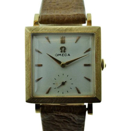 Omega 14K Solid Gold Manual Wind Deco Watch (1 of 4)
