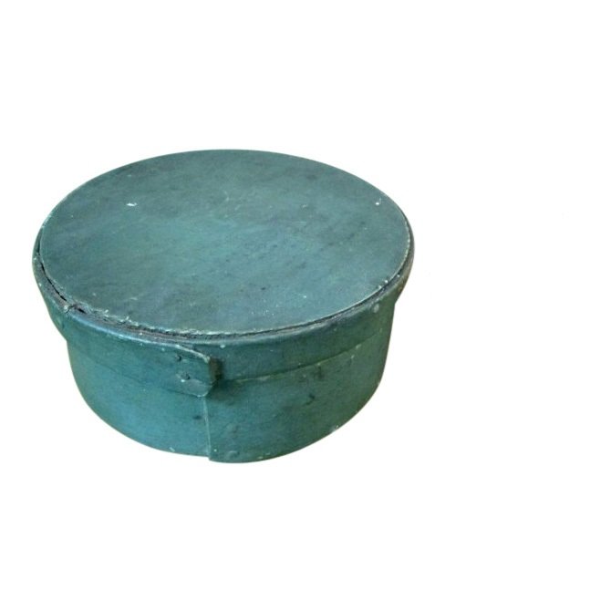 1820 Blue Painted Pantry Box (1 of 7)