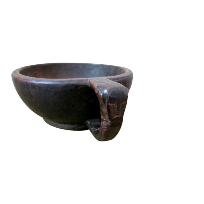 Rare Effigy Carved Burl Bowl (1 of 8)