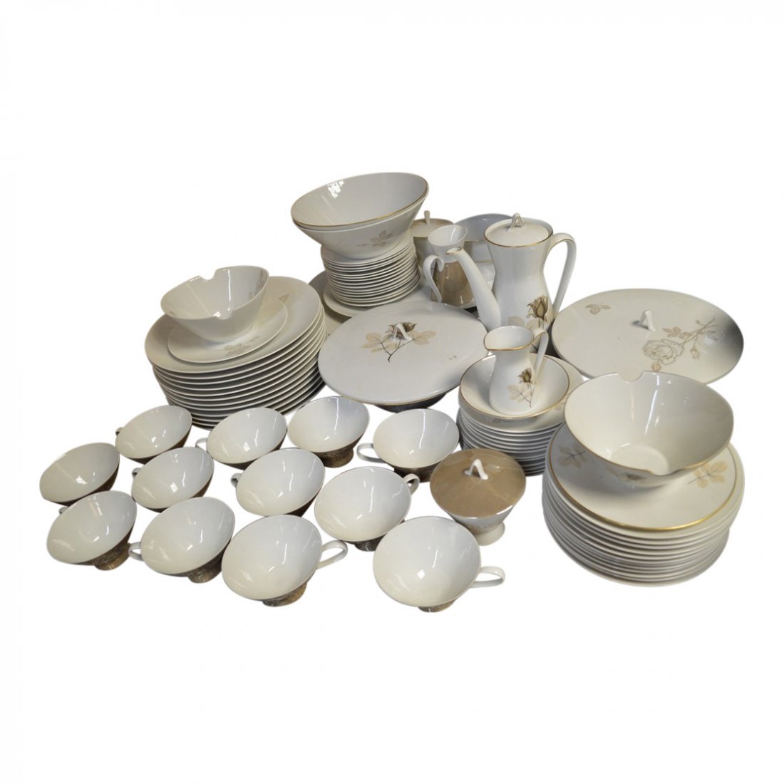 Rosenthal Germany Classic Rose China 79 Piece Set (1 of 7)