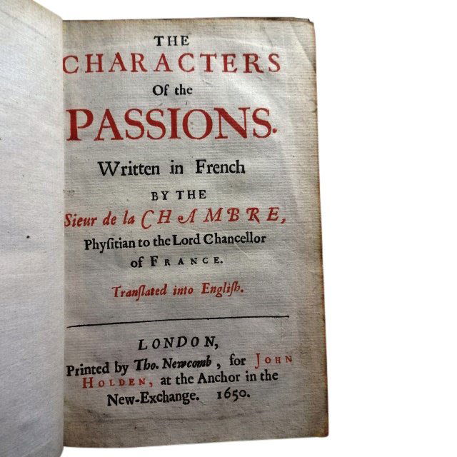 1650 The Characters of the Passions (1 of 3)