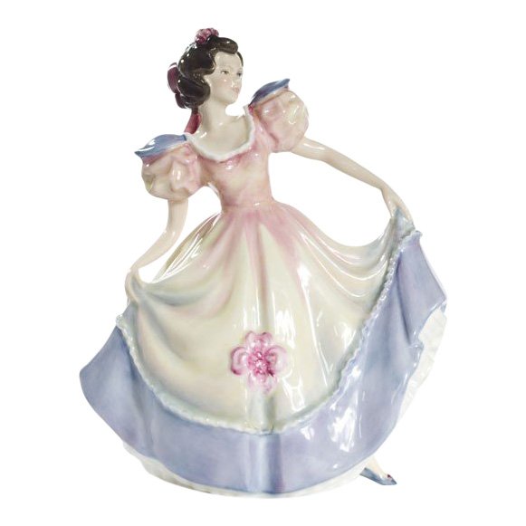 Royal Doulton: Angela: Royal Doulton Figurine, Angela Reference: HN3419 Height: 8.25 inches Date: 1992-1992 Royal Doulton is an English company producing tableware and collectables, dating from 1815. Operating originally in