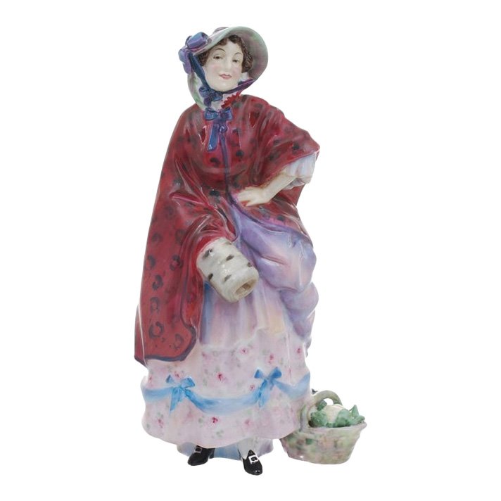 Royal Doulton: Dolly Varden: Royal Doulton Figurine, Dolly Varden Reference: HN1514 Height: 8.25 inches Date: 1932-1938 Royal Doulton is an English company producing tableware and collectables, dating from 1815. Operating origina