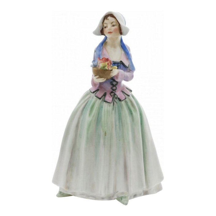 Royal Doulton: Dorcas: Royal Doulton Figurine, Dorcas Reference: HN1491 Height: 6.75 inches Date: 1932-1938 Royal Doulton is an English company producing tableware and collectables, dating from 1815. Operating originally in