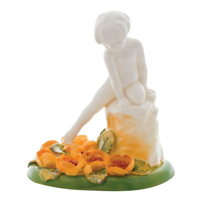 Royal Doulton: Child Study: Royal Doulton Figurine, Child Study Reference: HN603B Height: 4.75 inches Date: 1924-1938 Royal Doulton is an English company producing tableware and collectables, dating from 1815. Operating original