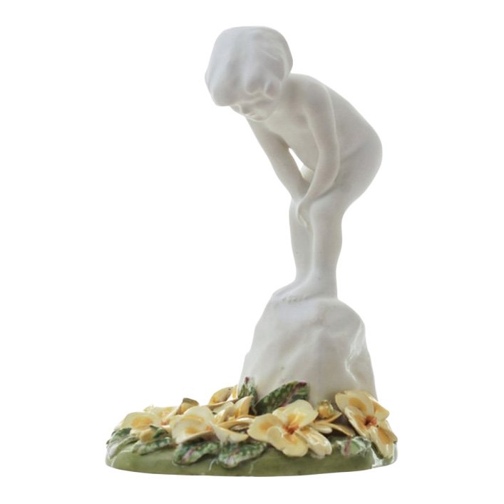 Royal Doulton: Child Study: Royal Doulton Figurine, Child Study Reference: HN604A Height: 5.5 inches Date: 1924-1938 Royal Doulton is an English company producing tableware and collectables, dating from 1815. Operating originall