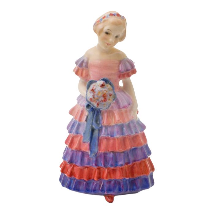 Royal Doulton: Little Bridesmaid: Royal Doulton Figurine, Little Bridesmaid Reference: HN1433 Height: 5.25 inches Date: 1930-1951 Royal Doulton is an English company producing tableware and collectables, dating from 1815. Operating or