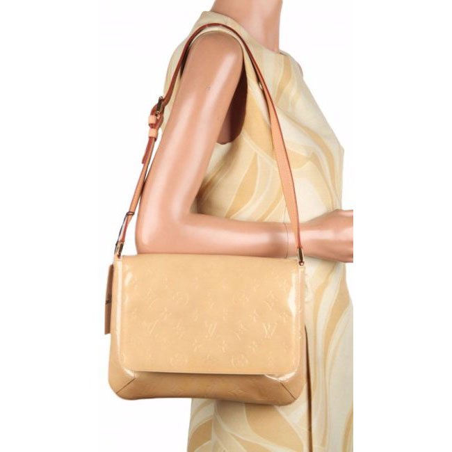 Louis Vuitton Beige Monogram Vernis Thompson Street Bag (1 of 10)