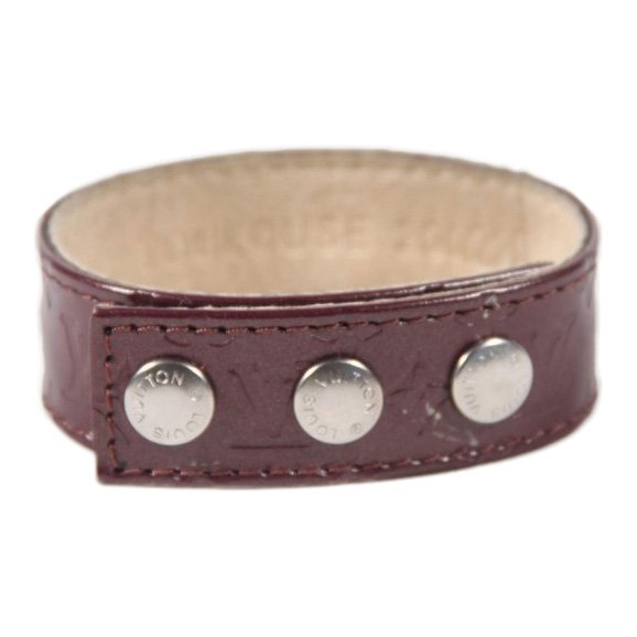 Louis Vuitton Brown Monogram Leather 2002 Rare Bracelet (1 of 7)