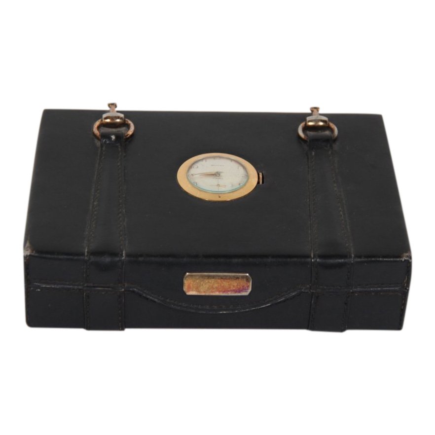 Rare Gucci Leather Horsebit Jewelry Box With Watch (1 of 10)