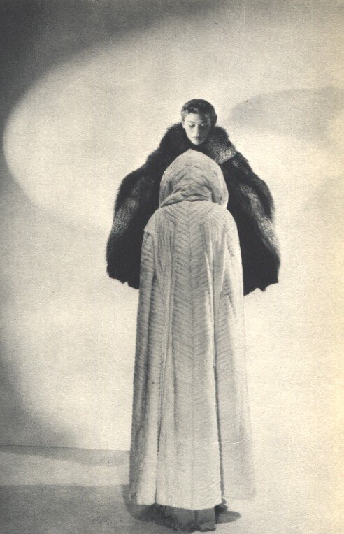 Cecil Beaton: Fashion: Sheet-Fed Copperplate Gravure Printer: Beck Engraving, Pennsylvania Date: 1936 Image Size: 5 inches x 7.5 inches Cecil Beaton was an English fashion, portrait and war photographer, whose portraits of