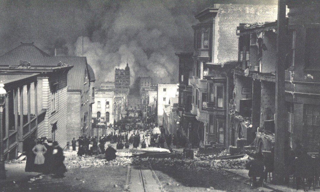 Arnold Genthe: San Francisco, 9am 4/18/1906 (1 of 1)