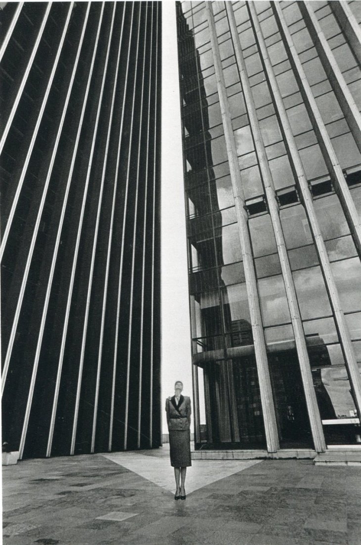 JeanLoup Sieff: La Defense, Paris 1979: Sheet-fed Copperplate Gravure Date: 1982 Printer: Contrejour, France Image Size: Approx. 6.5 inches x 6.5 inches Jeanloup Sieff (1933-2000) was a French photographer born of Polish parents in Paris, F