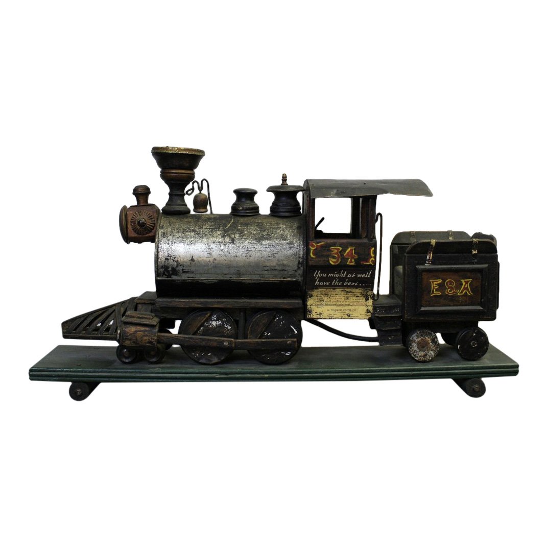 Folk Art Locomotive and Tender (1 of 5)