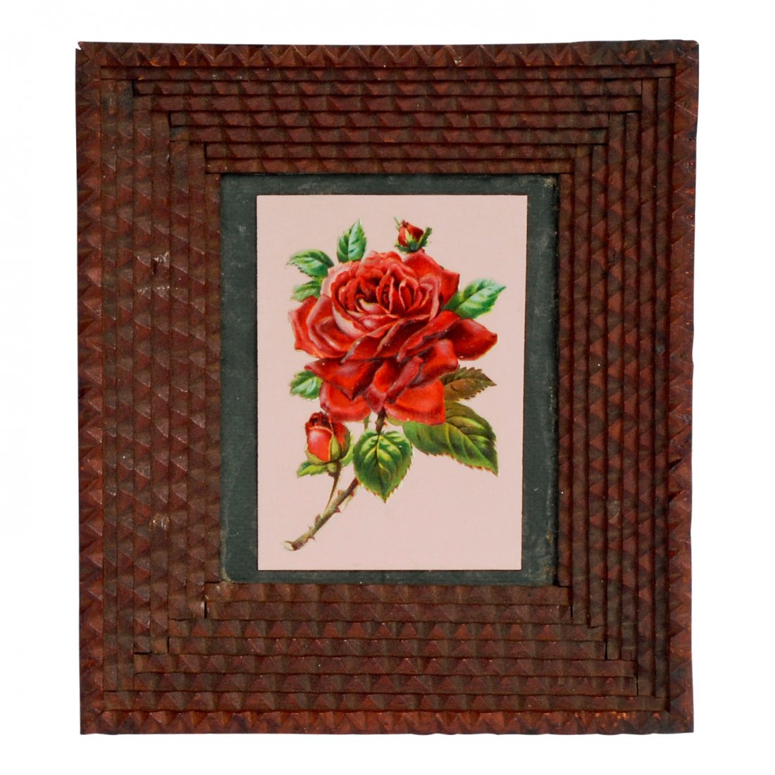 Deeply Layered Tramp Art Frame (1 of 3)