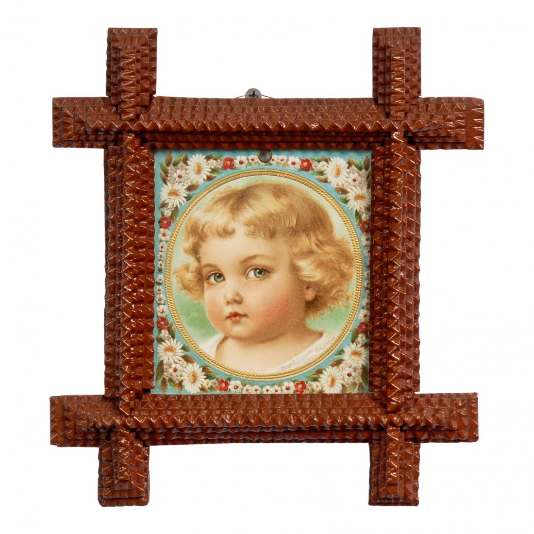 Painted Tramp Art Frame (1 of 4)