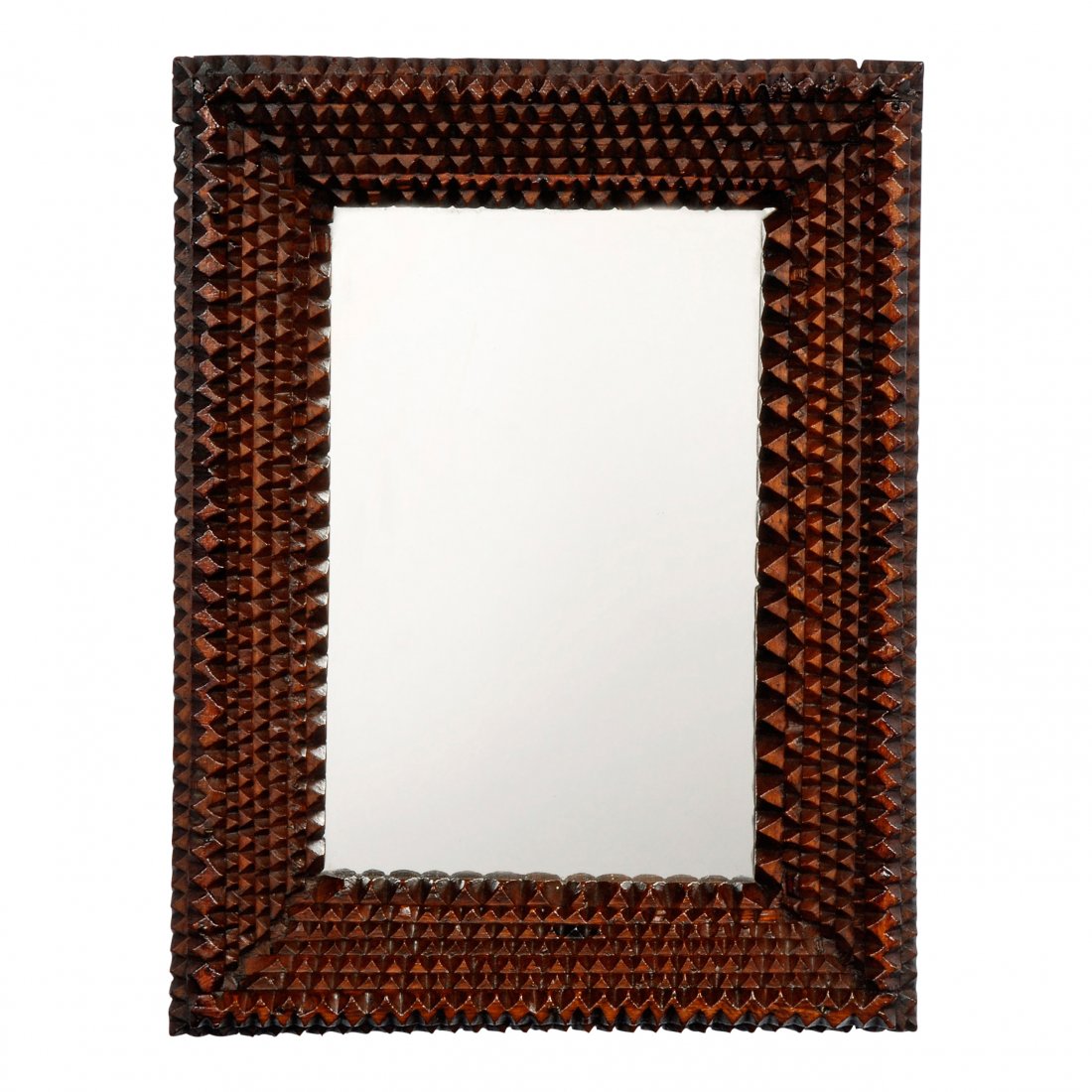 Deeply Layered Tramp Art Mirror (1 of 4)