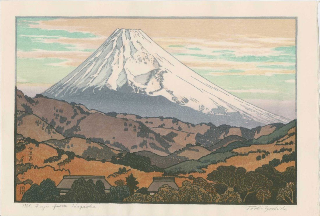 Toshi Yoshida - Mt. Fuji from Nagaoka, Morning (1 of 2)