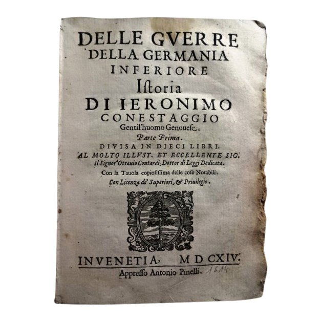 Della Guerre Germania on Vellum, 1614 (1 of 3)