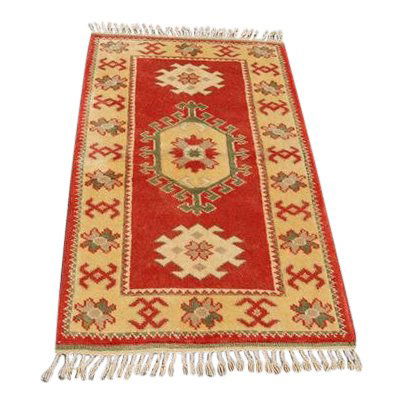 Semi-Antique Turkish Konya Rug, 3x4: Domestic: $25 flat-rate shipping Item: Handmade Semi-Antique Turkish Konya Rug Size: 2.7 x 4.5 feet Materials: Hand woven, worsted wool pile and all natural, vegetable dye Foundation: Cotton Origin: T