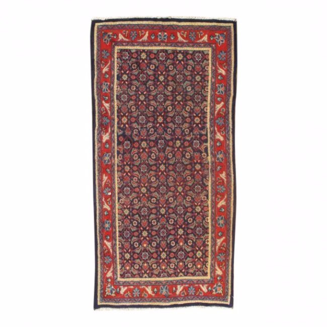 Handmade Persian Herati Rug, 3x7 (1 of 6)