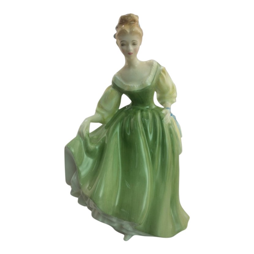 Royal Doulton Figurine: Fair Lady: Maker: Royal Doulton Title: Fair Lady Size: 7 inches tall Date: 1963-96 Reference: HN2193 Royal Doulton is an English company producing tableware and collectables, dating from 1815. Operating original
