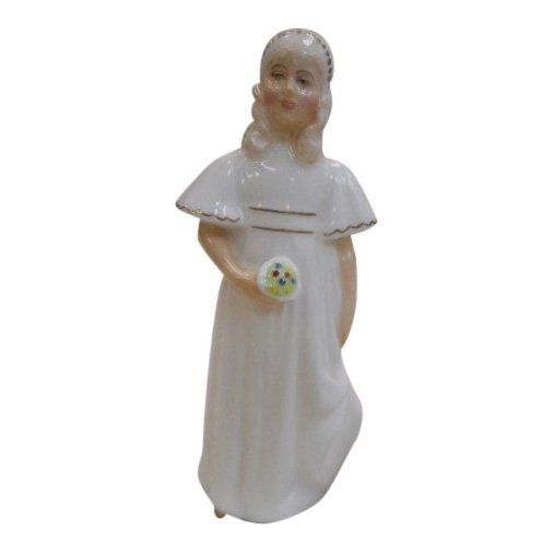 Royal Doulton Figurine: Bridesmaid: Maker: Royal Doulton Title: Bridesmaid Reference: HN 2874 Size: 5.5 inches tall Royal Doulton is an English company producing tableware and collectables, dating from 1815. Operating originally in Lond