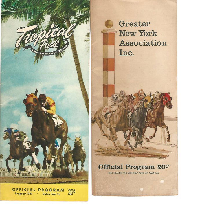 Two 1957 Horse Racing Programs (1 of 1)