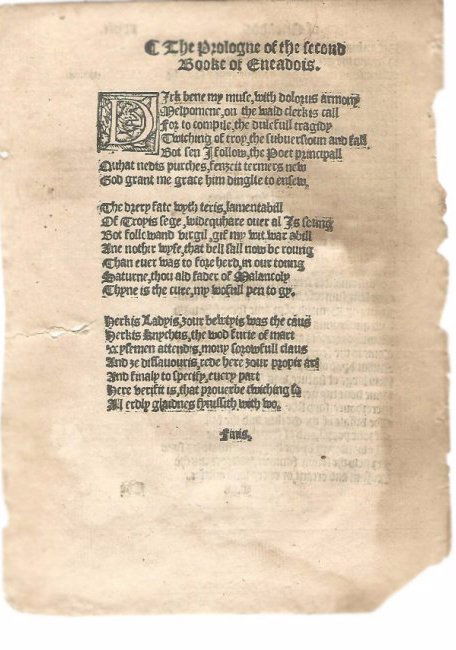 1553 Leaf from Virgil's The Aeneid (1 of 1)