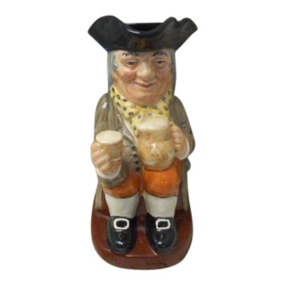 Royal Doulton Figurine: Toby Mug, Happy John: Maker: Royal Doulton Title: Toby Mug. Happy John Reference #: RN 835251 Size: Approx. 5.5 inches tall Origin: England Royal Doulton is an English company producing tableware and collectables, dating f