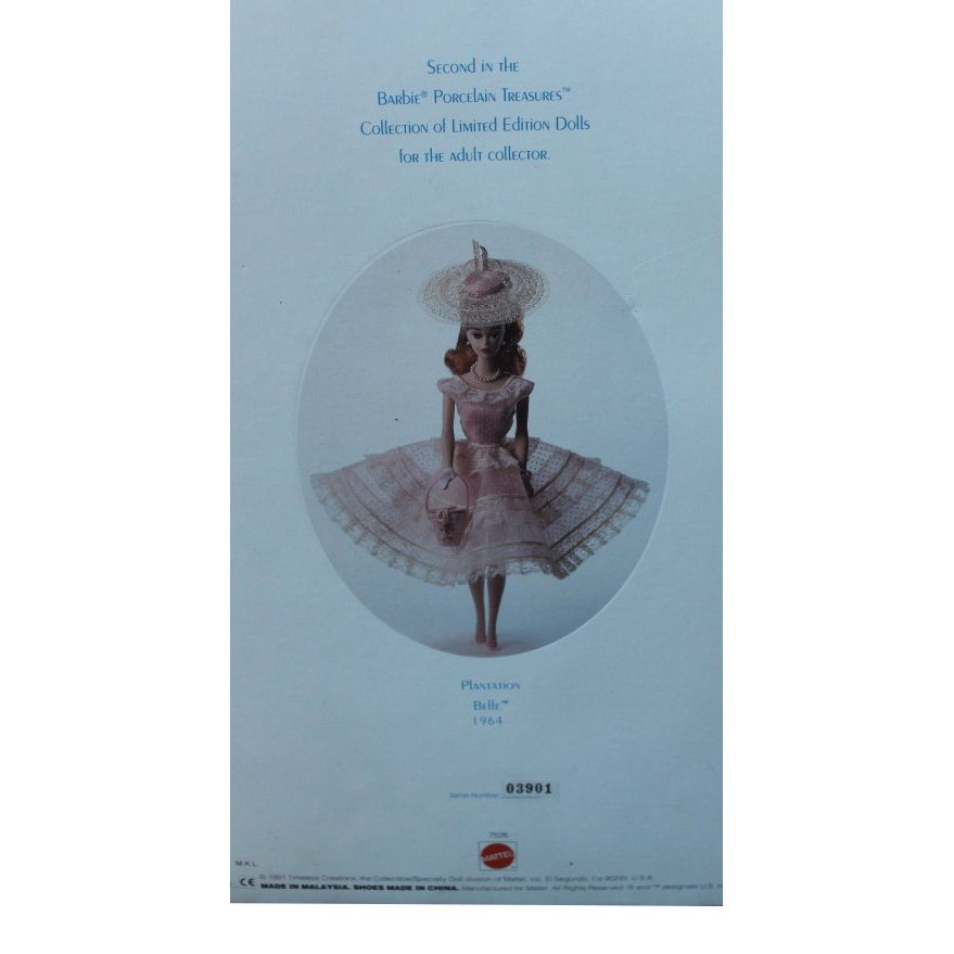 Plantation Belle 1964 Porcelain Barbie, 1991
